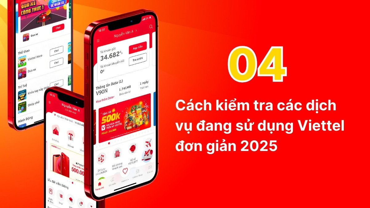 Cách kiểm tra các dịch vụ đang sử dụng Viettel đơn giản 2025 Cách kiểm tra các dịch vụ đang sử dụng Viettel đơn giản 2025